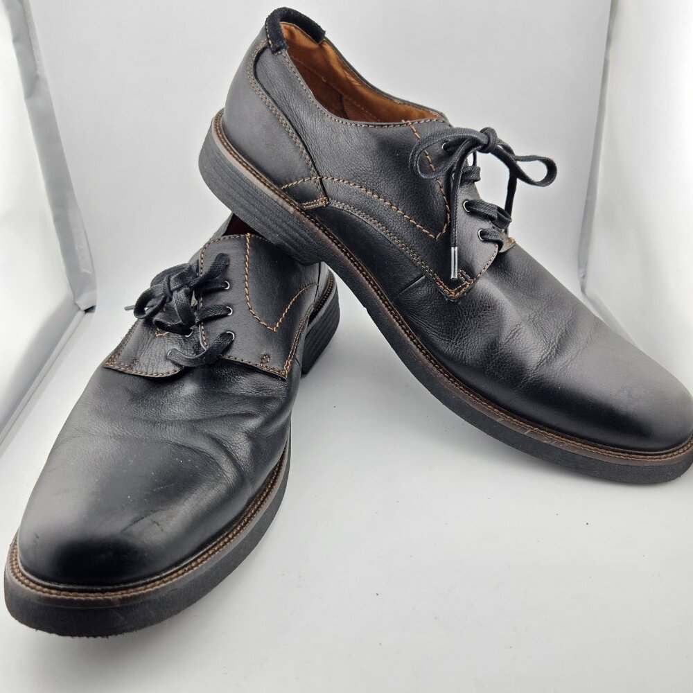 Dockers Parkway Leather Oxford Dress Shoes Black Men’s Size 13